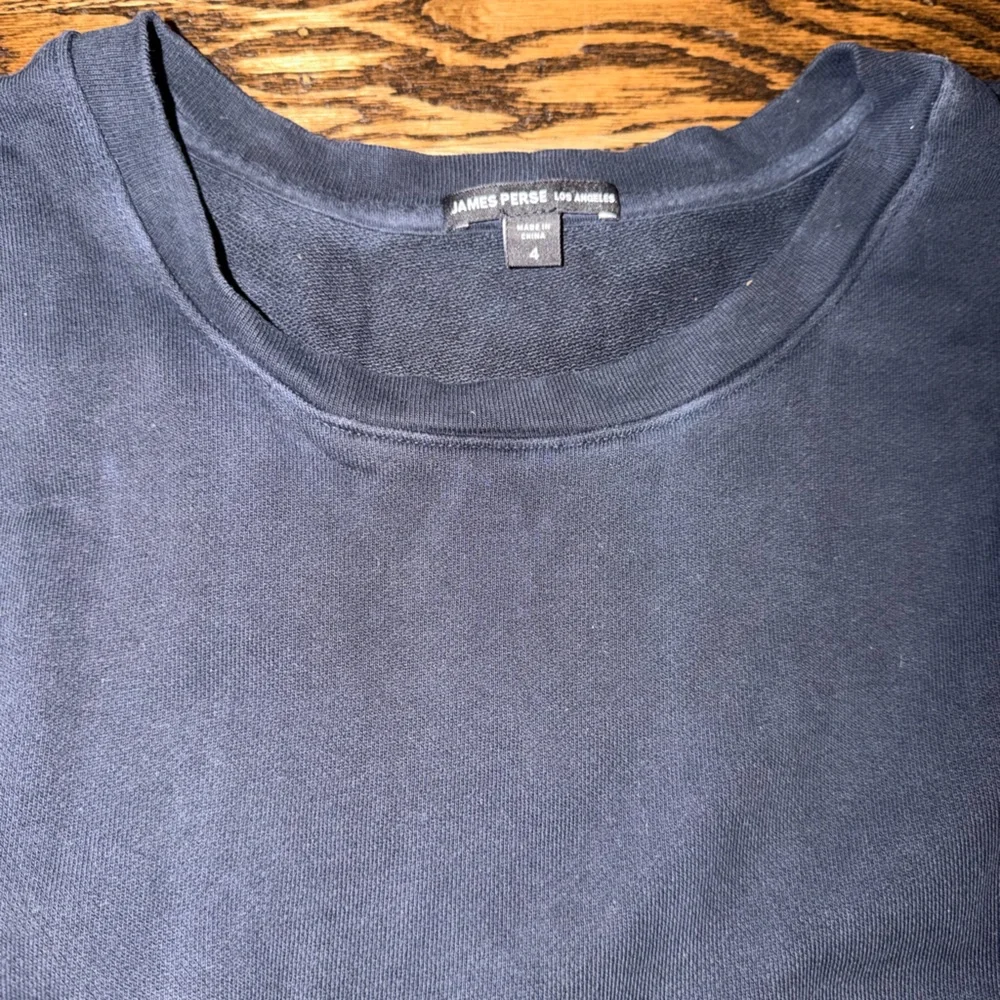 James Perse Navy and White Dip-Dye Long Sleeve Shirt size 4 large - Picture 3 of 3